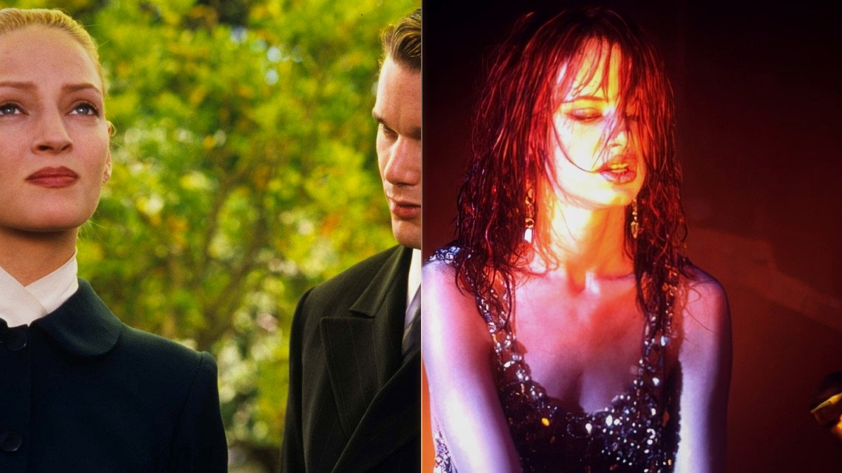Uma Thurman and Ethan Hawke in Gattaca and Juliette Lewis in Strange Days