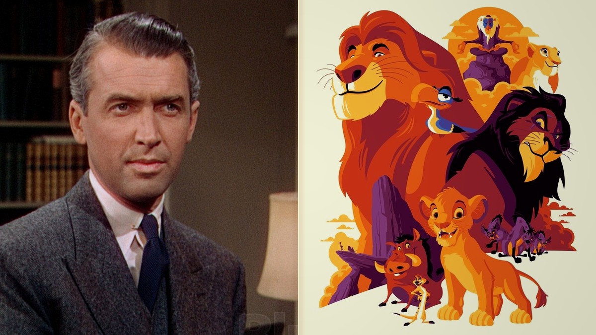 James Stewart in Rope and The Lion King