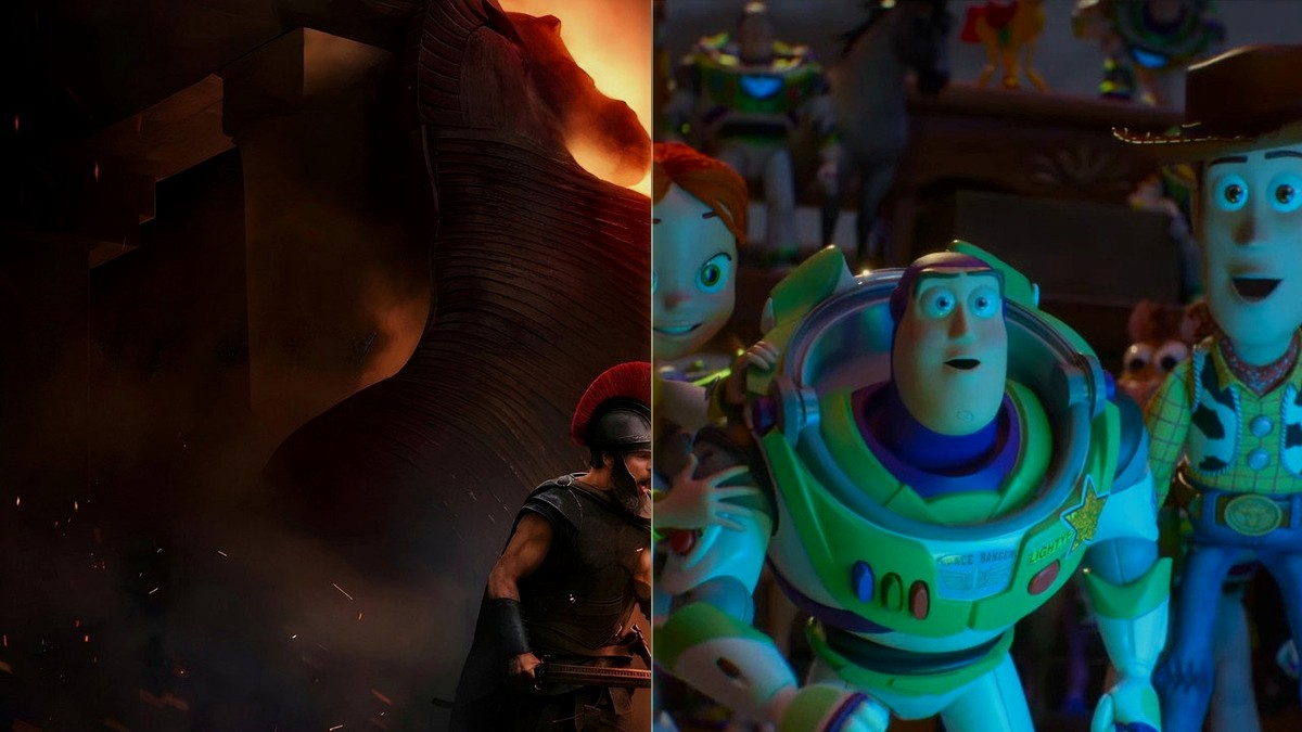 *The Odyssey* and *Toy Story 5* — Nolan's Greek epic and Pixar's analog-vs-screens swing anchor the back half.