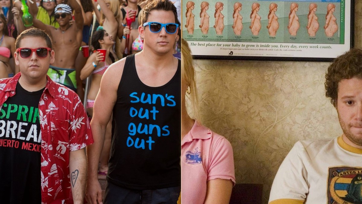 *22 Jump Street* and *Knocked Up* — bookends of the genre's last great run.