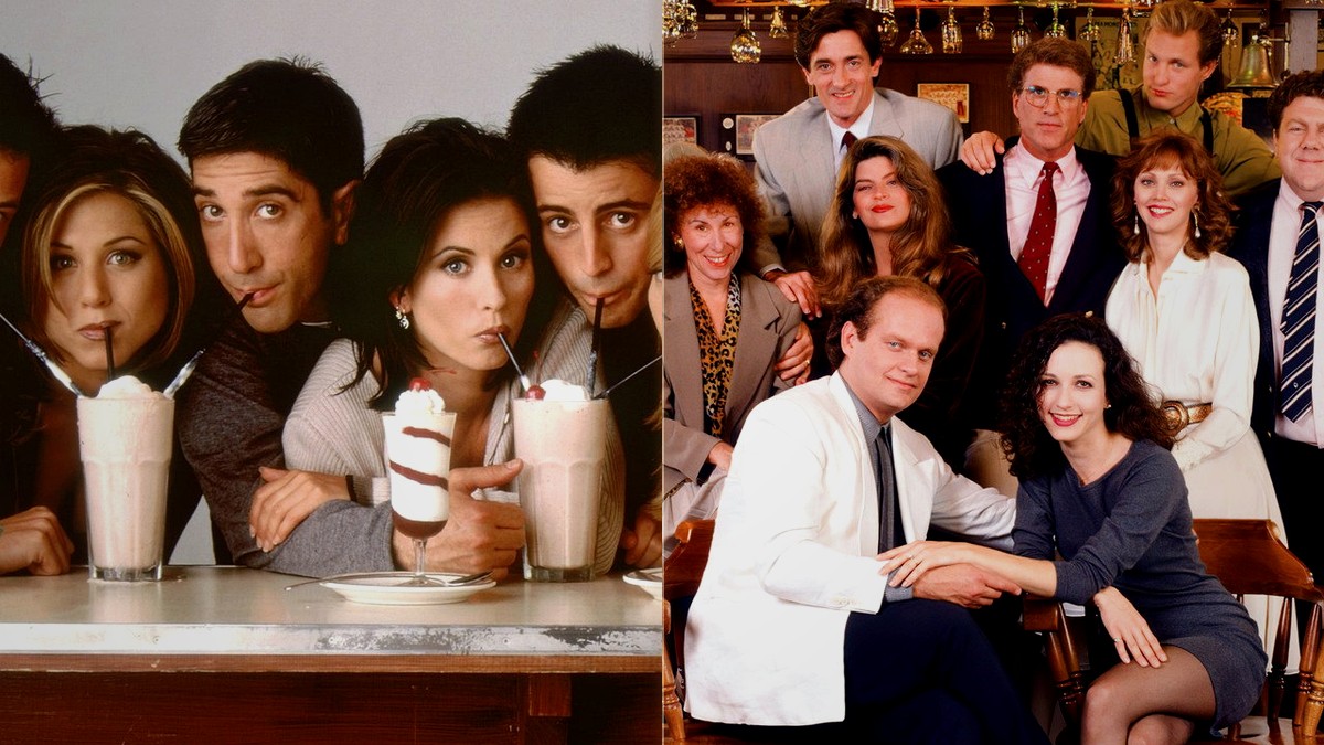 Friends and Cheers — two of the era's defining ensembles