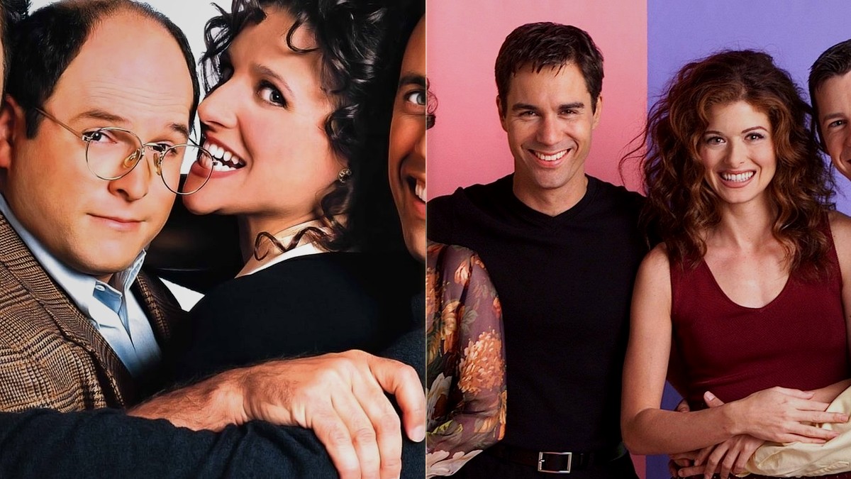 Seinfeld and Will & Grace — NBC's Must See TV bench