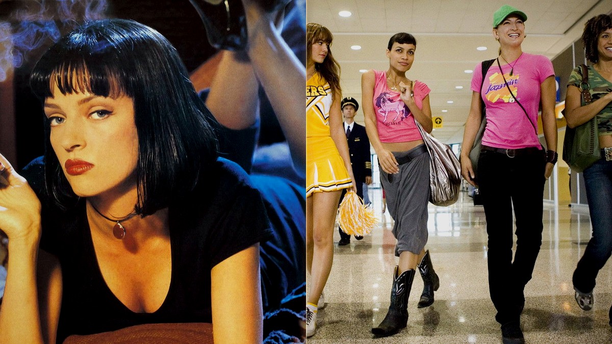 Pulp Fiction's Mia Wallace and Death Proof's Tennessee crew — two of Tarantino's most indelible ensembles of women
